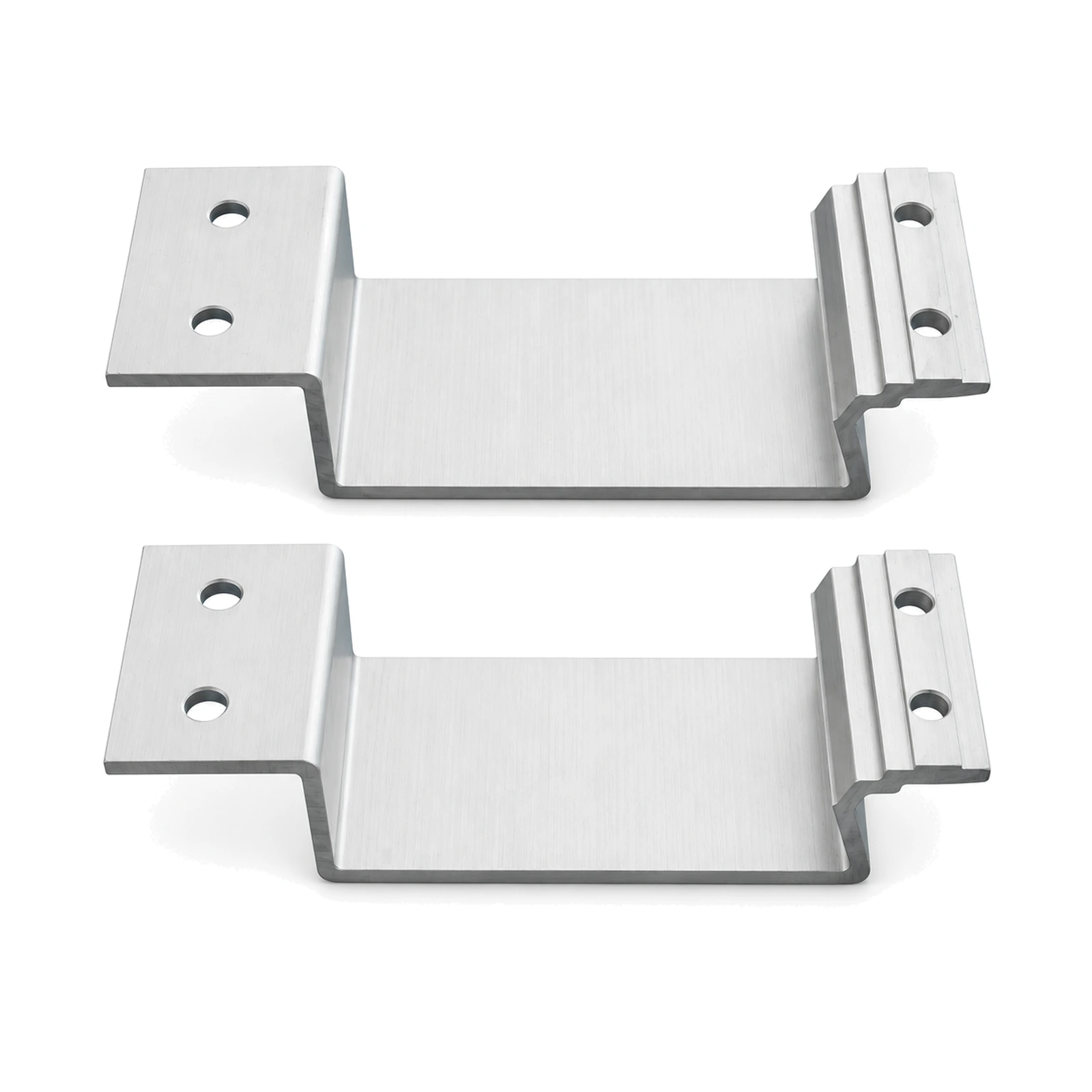 Pair of metal beam support brackets