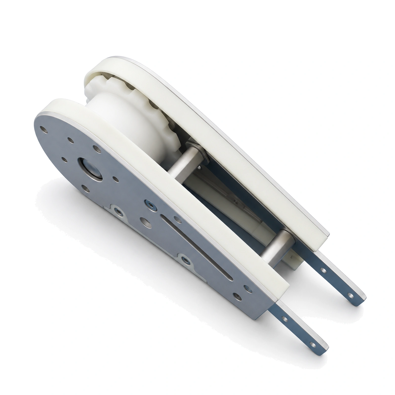 Flexible chain conveyor idler end unit