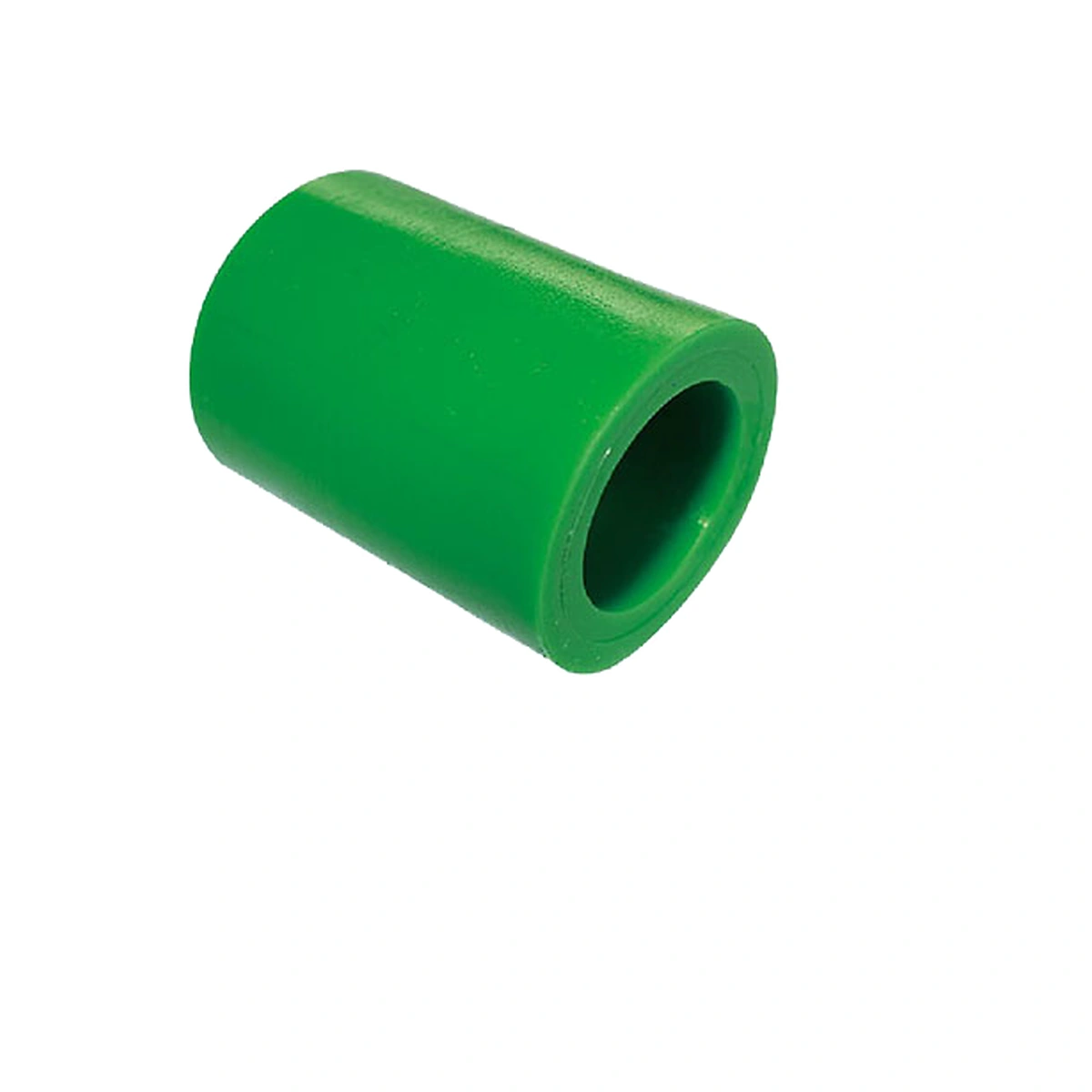 Green return wheel with an end flange and recessed hub