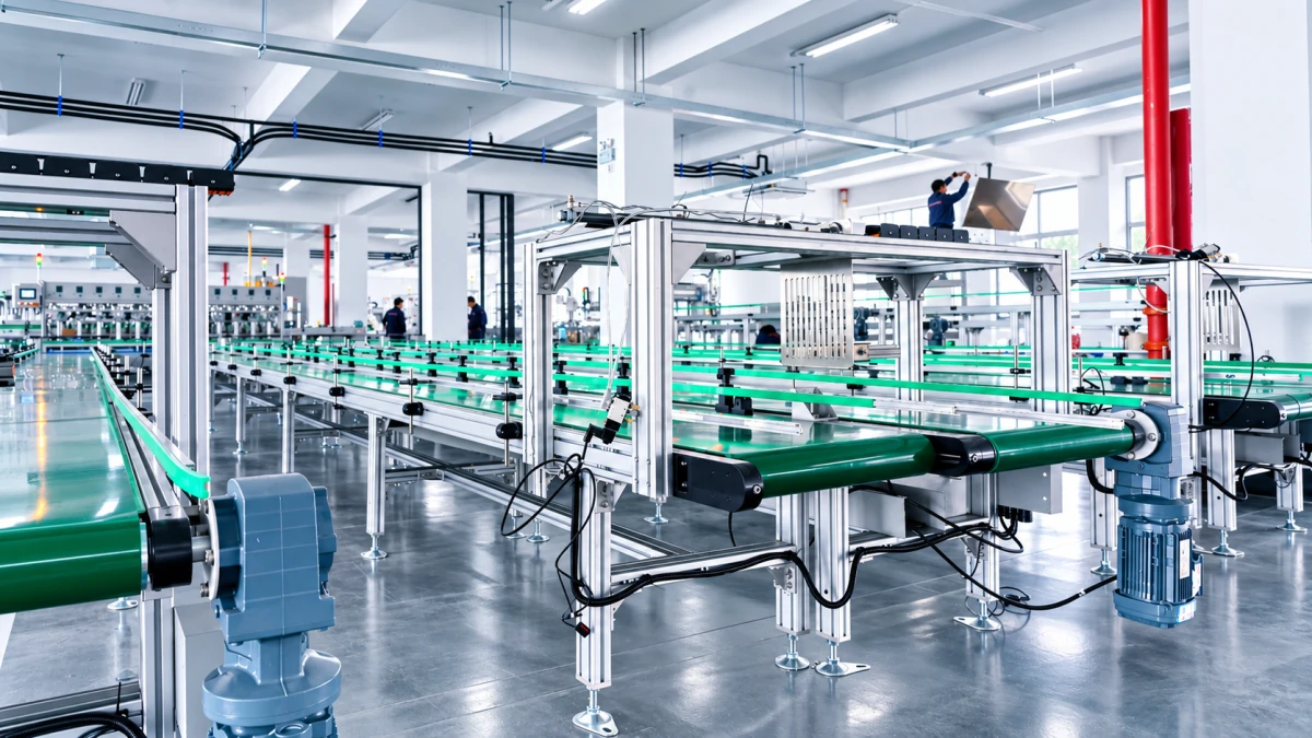 Conveyors, drives and supporting structures in the CSTRANS production line